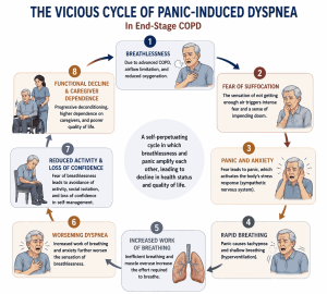 End-Stage Chronic Obstructive Pulmonary Disease: Palliative Protocols for Panic-Induced Dyspnea